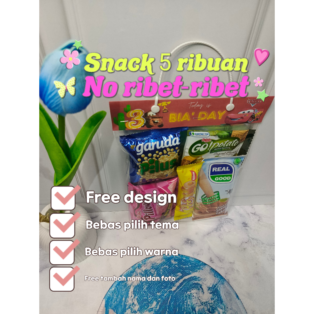 

Byul's - Snack ulang tahun anak bisa tema warna warni free design