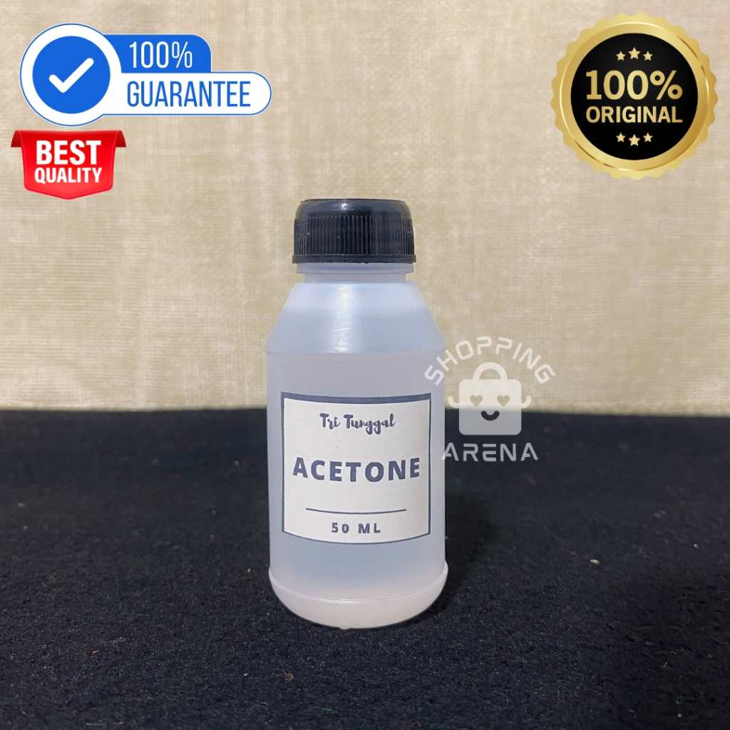 Acetone 50ml Cairan ASETON Ampuh Menghilangkan Kutek Penghilang Cat Kuku Pelunak Resin Membersihkan 