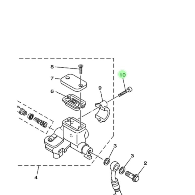 BAUT L UNTUK KLEM MASTER REM ATAS JUPITER Z 110 5TP 2003-2005 ORIGINAL YAMAHA