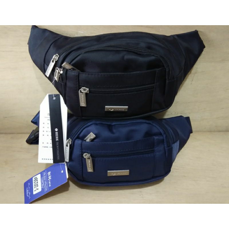 tas selempang pria - tas pinggang pria - waistbag - tas unisex - wb hehebag