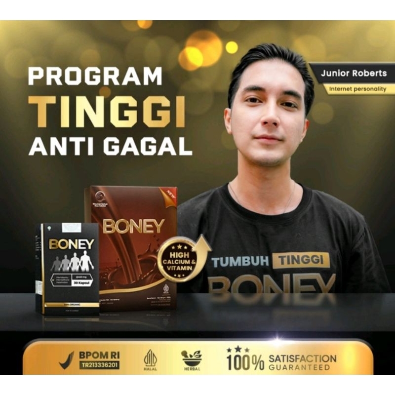 

Susu Boney (1 Susu + 1 Boney) / Peninggi Rekomendasi Hemat / Naik 5-15 Cm/ Bpom Approved