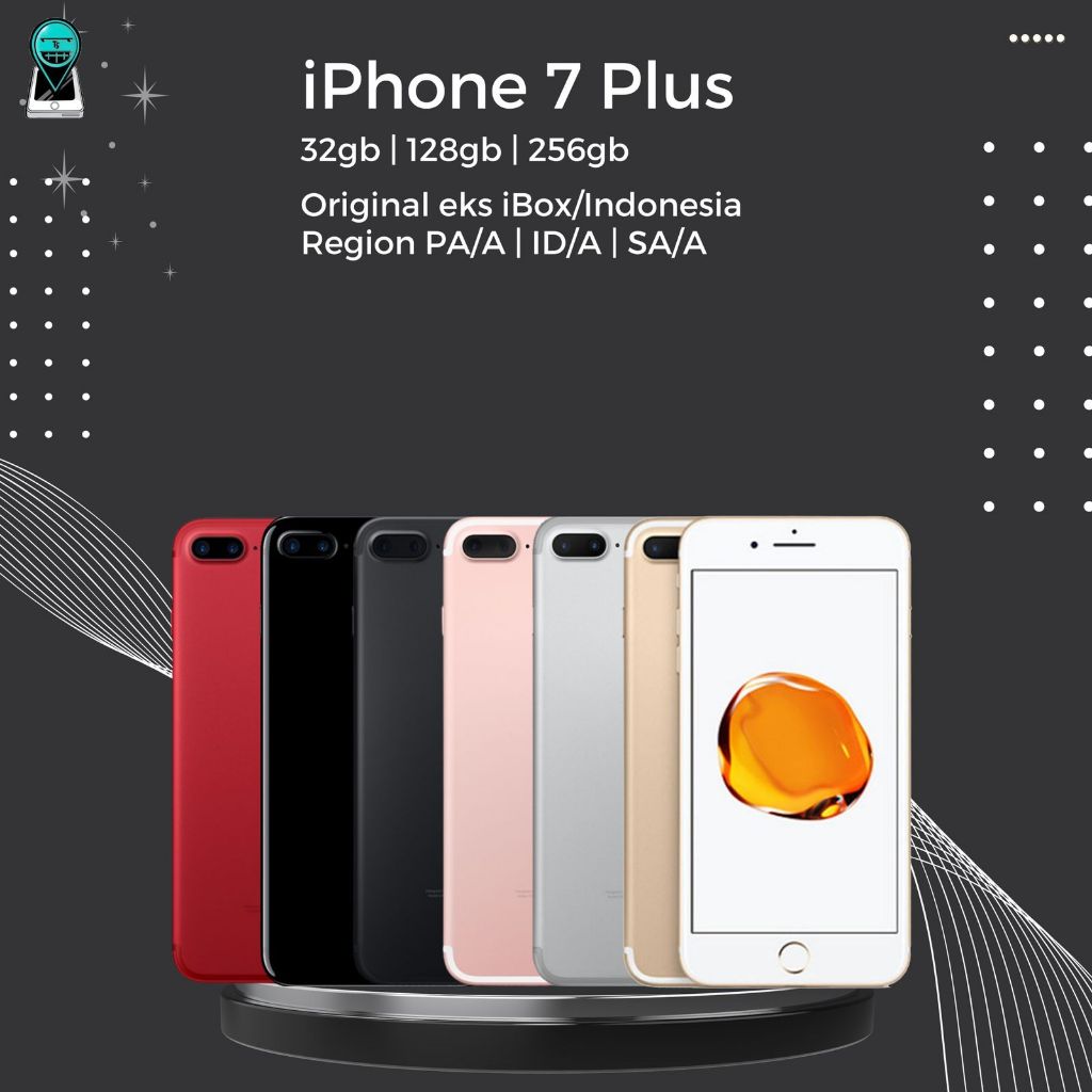 HANDPHONE IP 7 PLUS 32GB 128GB 256GB SECOND ORIGINAL FULLSET EX INDONESIA/IBOX