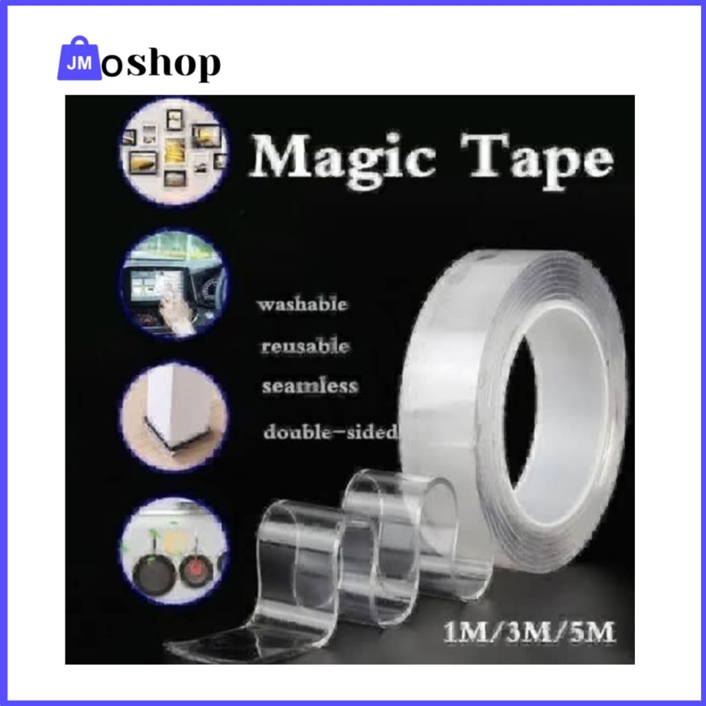 

Nano Double Tape Selotip Bening 2 Sisi Serbaguna 1M, 3M Dan 5M