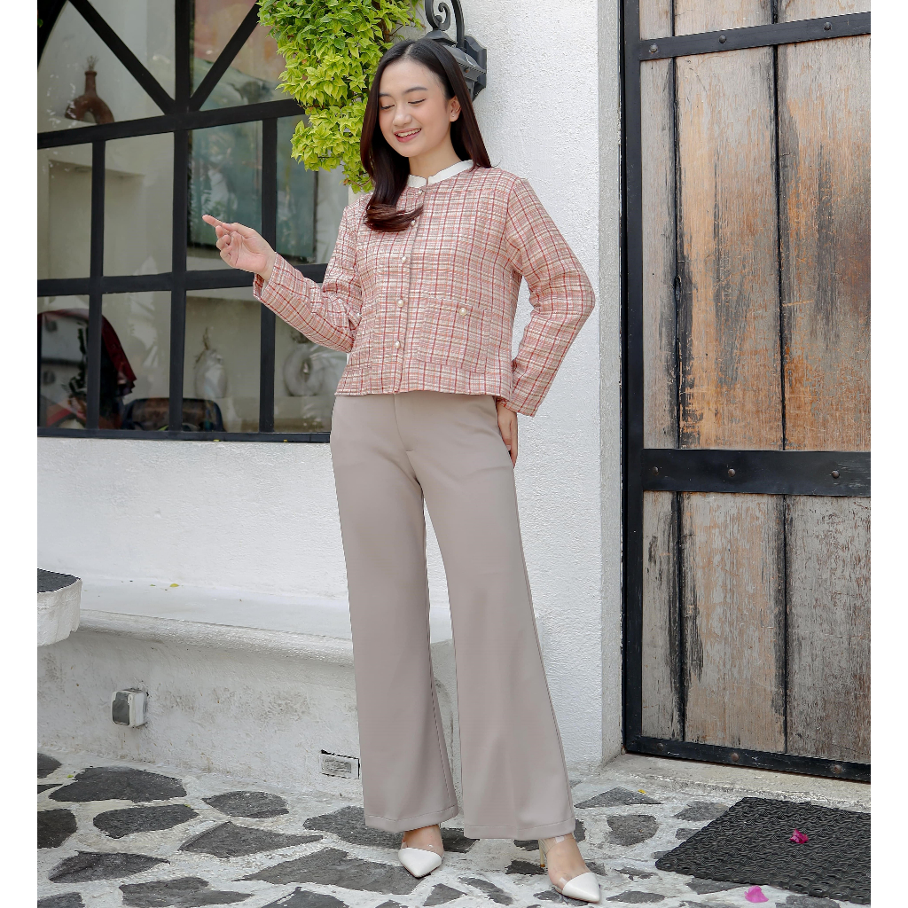 Button Flare Pants | Celana Cutbray Wanita | Lokal Brand