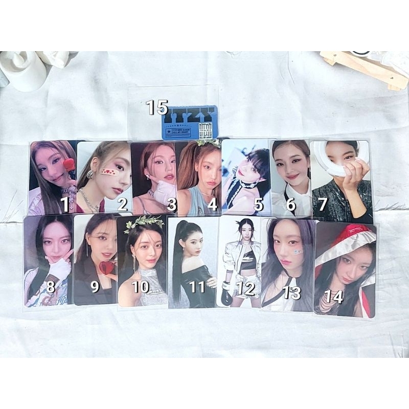 [ OFFICIAL ] Photocard Pc itzy yeji ryujin Lia Chaeyong yuna jisu