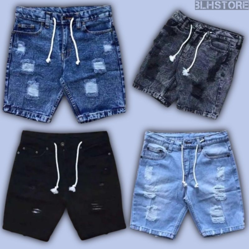 Celana jeans Sobek | celana pendek sobek | jeans sobek pendek | pendek sobek