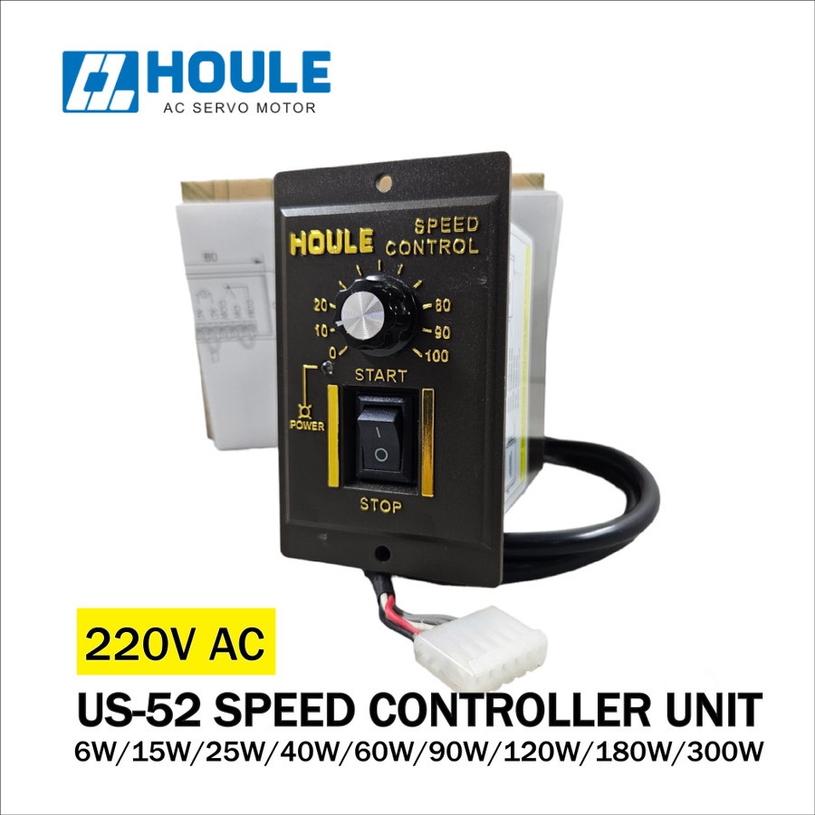 Houle US-52 Variable Speed Controller 6/15/25/40/60/90/120/180/300W Speed Control Combination Type 5