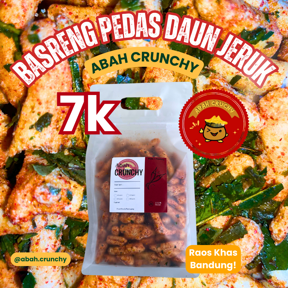 

Basreng Pedas Daun Jeruk Baso Goreng isi 150gr/170gr/250gr/300gr - Abah Crunchy