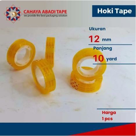 

SELOTIP KADO (Isolasi Kecil) 1/2 INCH | Tape Bening (12mm x 10 Yard)