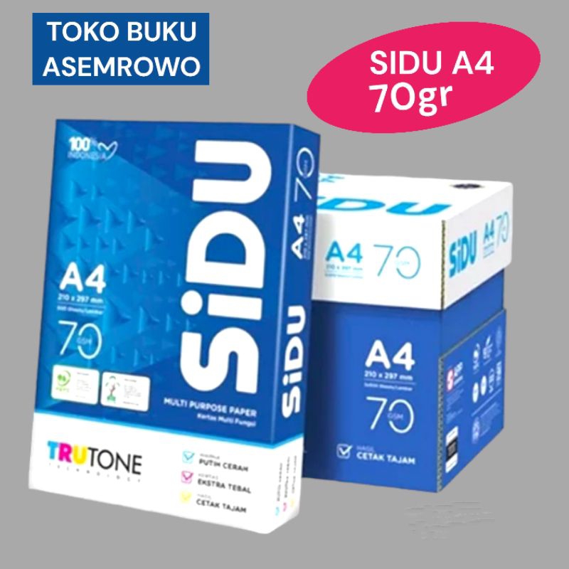 

Kertas Hvs Sidu Ukuran A4 per Box