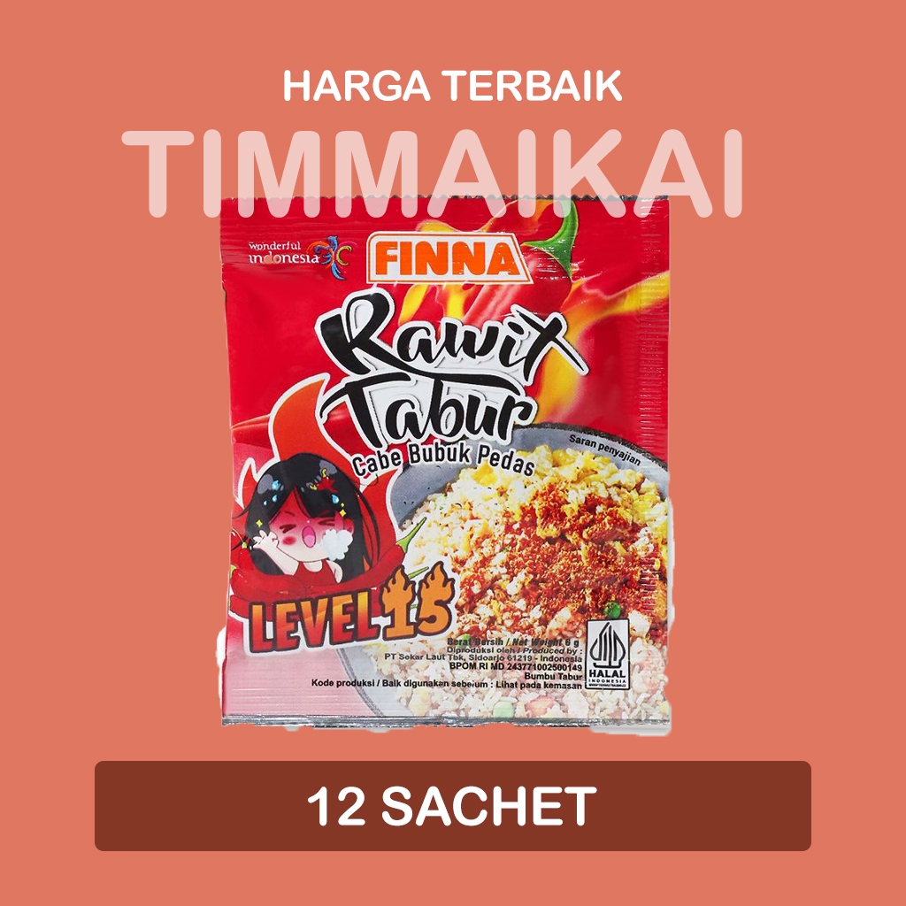 

FINNA Rawit Tabur Sachet Promo Murah isi 12 Sachet bukan Bon Cabe