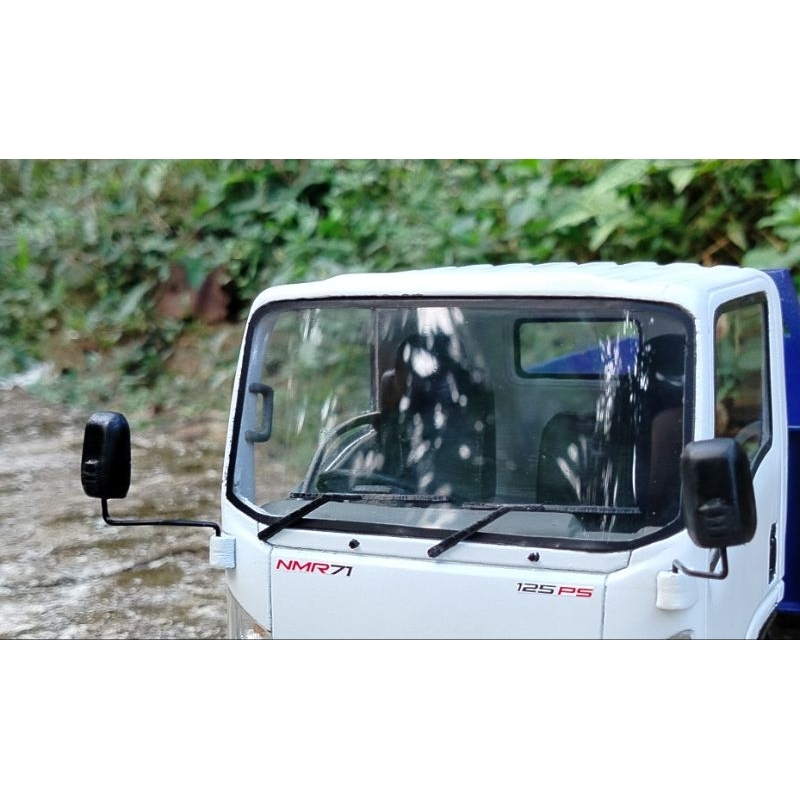 kaca akrilik kabin nmr/canter fulset bening