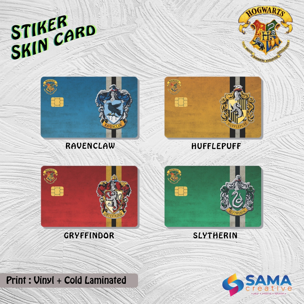 

Hogwarts Sticker Skin Card - Vinyl ATM Debit Credit, Emoney, Flazz, Kartu Akses Stiker