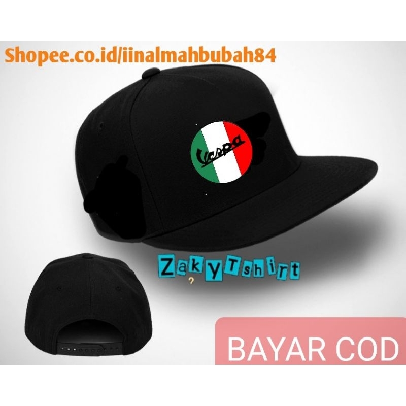 Topi SnapBack Logo Vespa