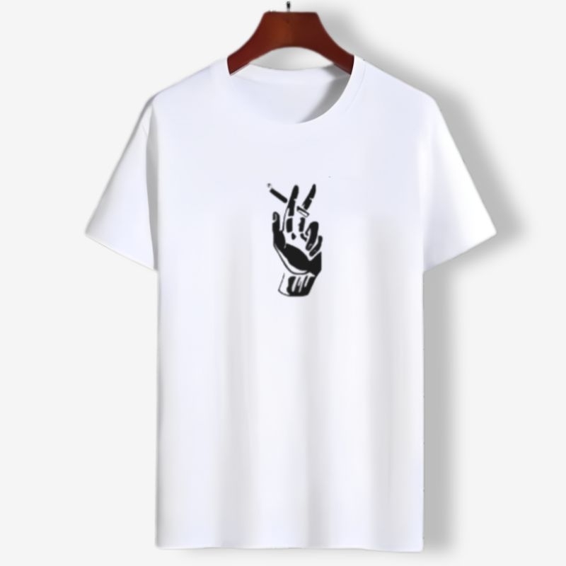 Kaos Distro Lengan Pendek Rokok Kaos Oblong Pria Wanita Baju Atasan