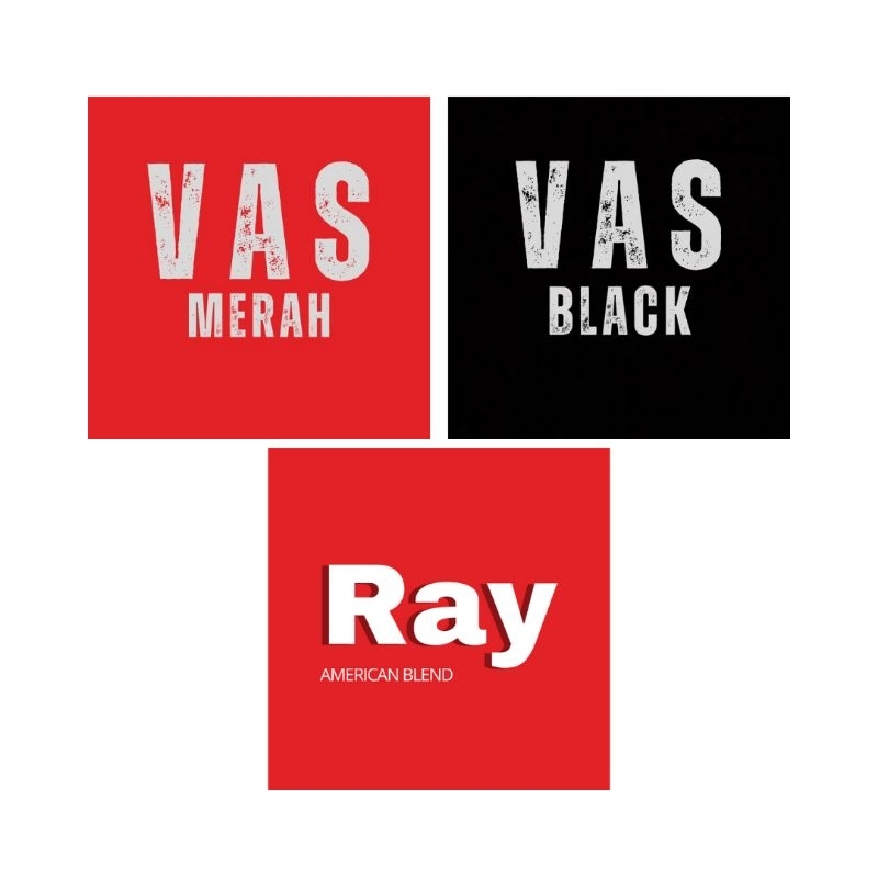 

3 Pcs Kotak Vas Merah/Black dan Ray