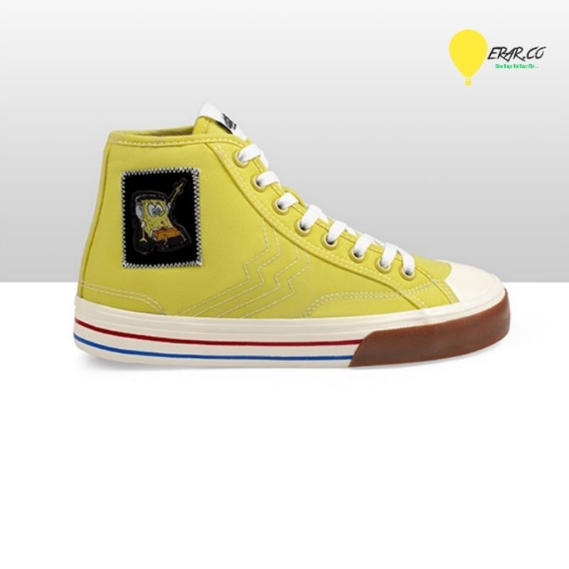 Geoff Max - Timeless Hi Spongebob ( Grade B ) l Shoes Vulcanized l Sneakers l Sepatu Pria Wanita