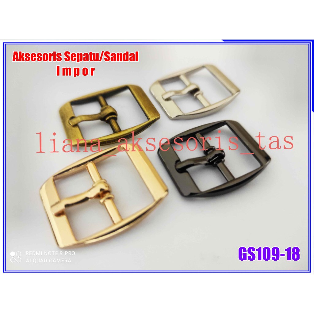 Ring Jarum Gesper 18mm (1pasang) GS109-18 RING GESPER AKSESORIS SENDAL - ASESORIS SANDAL SEPATU - BR