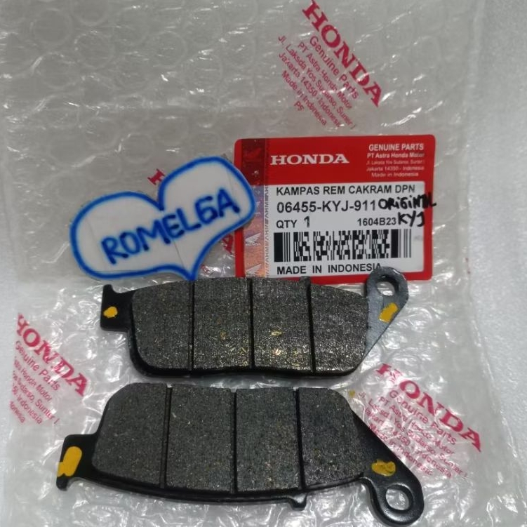Kampas Rem Depan CBR 250 Dispad Depan Honda CBR 250 Original ROMELGA 06455 KYJ 911