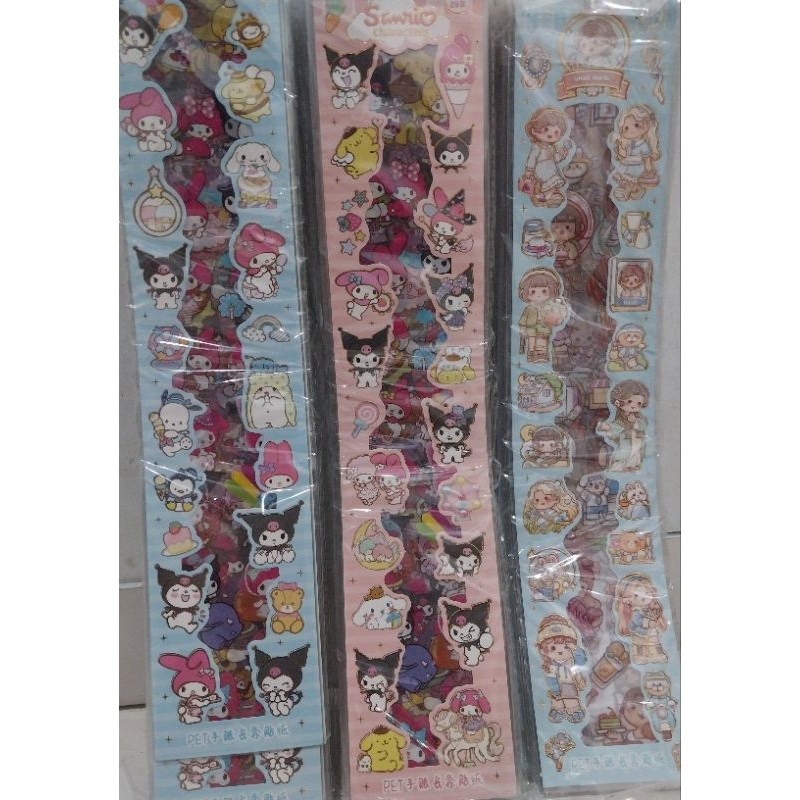 

mainan stiker panjang motif sanrio isi 20 pcs