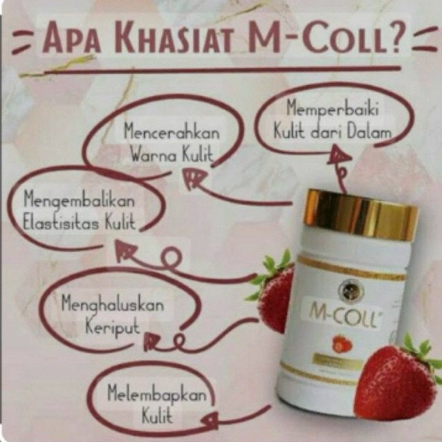 M-COLL strawberry & collagen