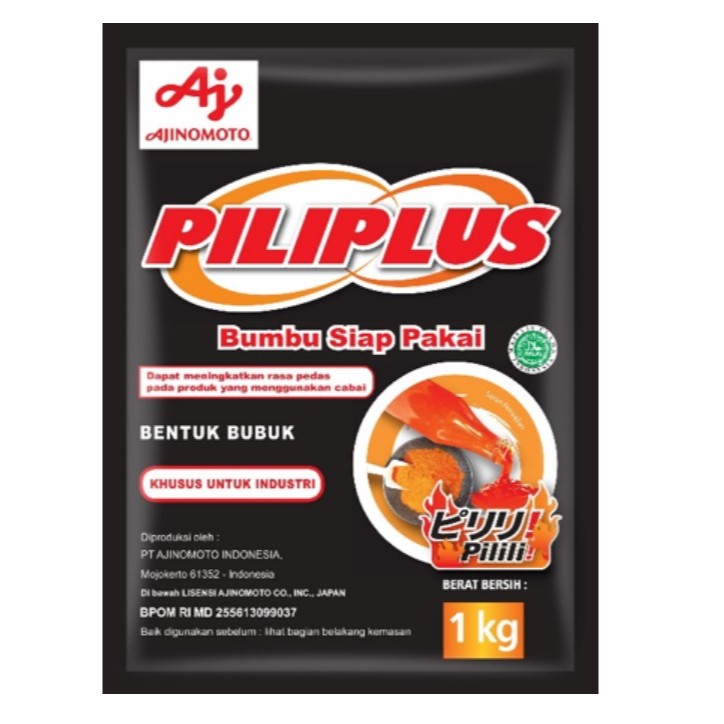 

Piliplus Ajinomoto 1 Kg untuk meningkatan rasa pedas dan gurih juga pada produk yang mengandung cabe bisa efisien sampai 30% cara pakai ada di kemasan