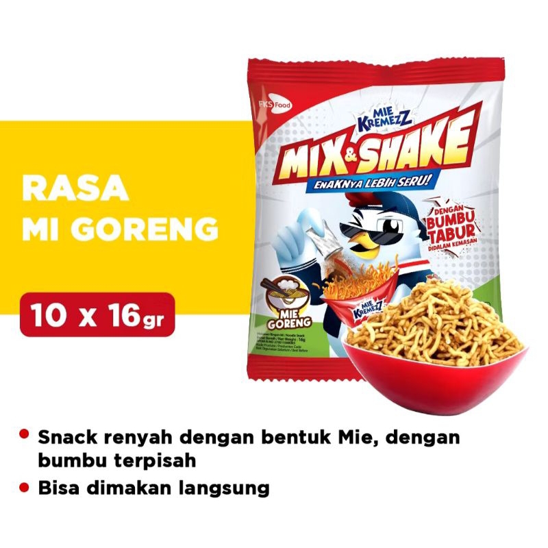 

mie kremez mix&shake rasa mie goreng 1renceng 10