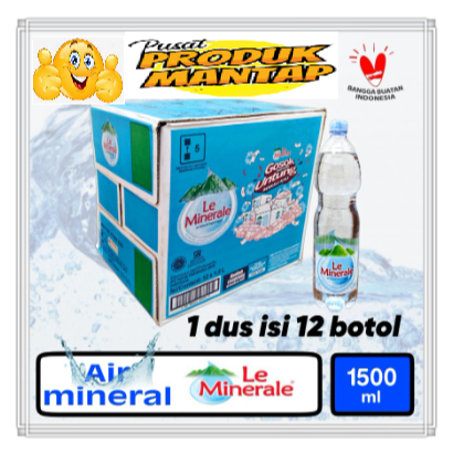 

Le Minerale Air Mineral 1500 ml (Dus isi 12x 1500 ml)