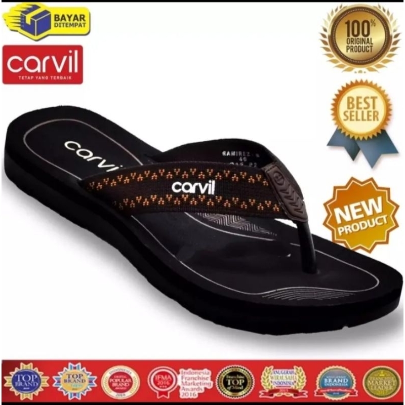 SANDAL JEPIT CARVIL PRIA ORIGINAL TERLARIS UK 33-43 MODEL BARU DAN KEREN BAYAR DITEMPAT/COD