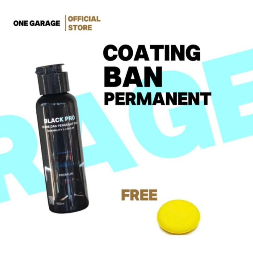 Black Pro Semir Ban Coating Ban Mobil & Motor Premium Tahan Air / Sabun / Lumpur