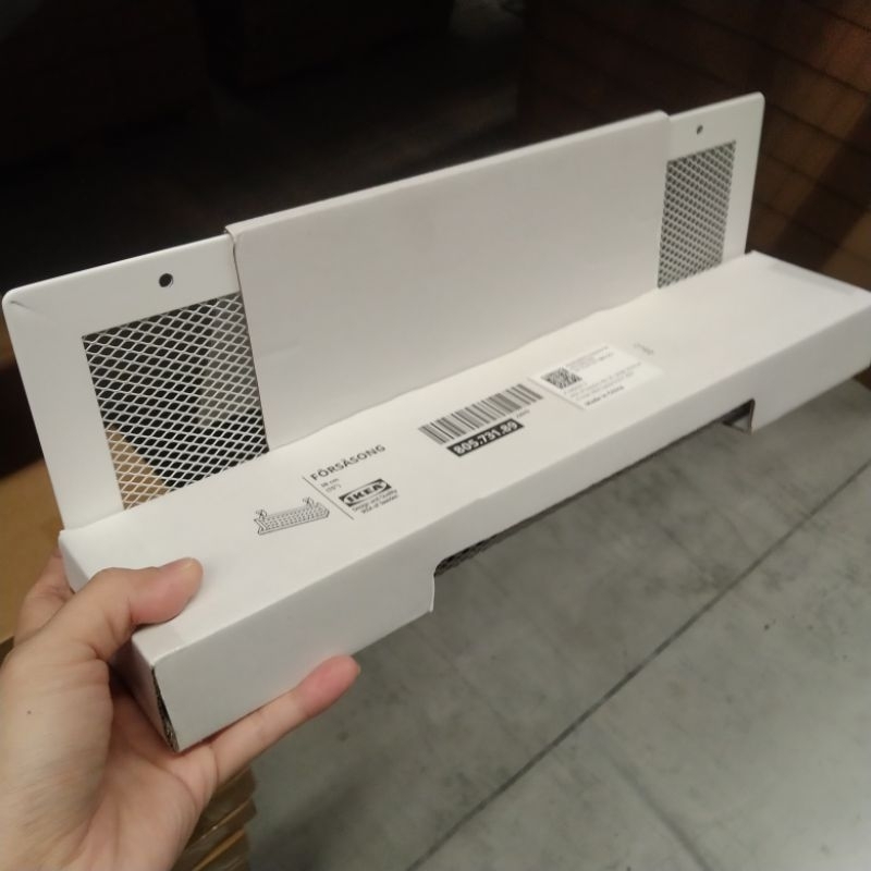 rak gantung kabel bawah meja belajar rak gantung baja jaring 38x11x17cm