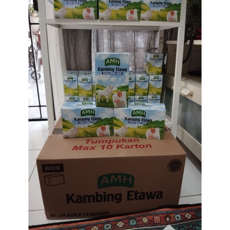 

Susu Kambing Etawa AMH Rasa Original atau Jahe 1 DUS isi 24 Box