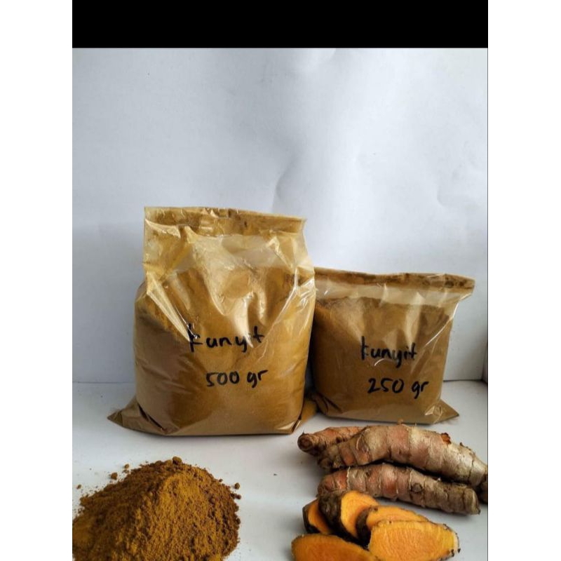 

46. rempah-rempah kunyit bubuk halus siap saji kemasan ekonomis