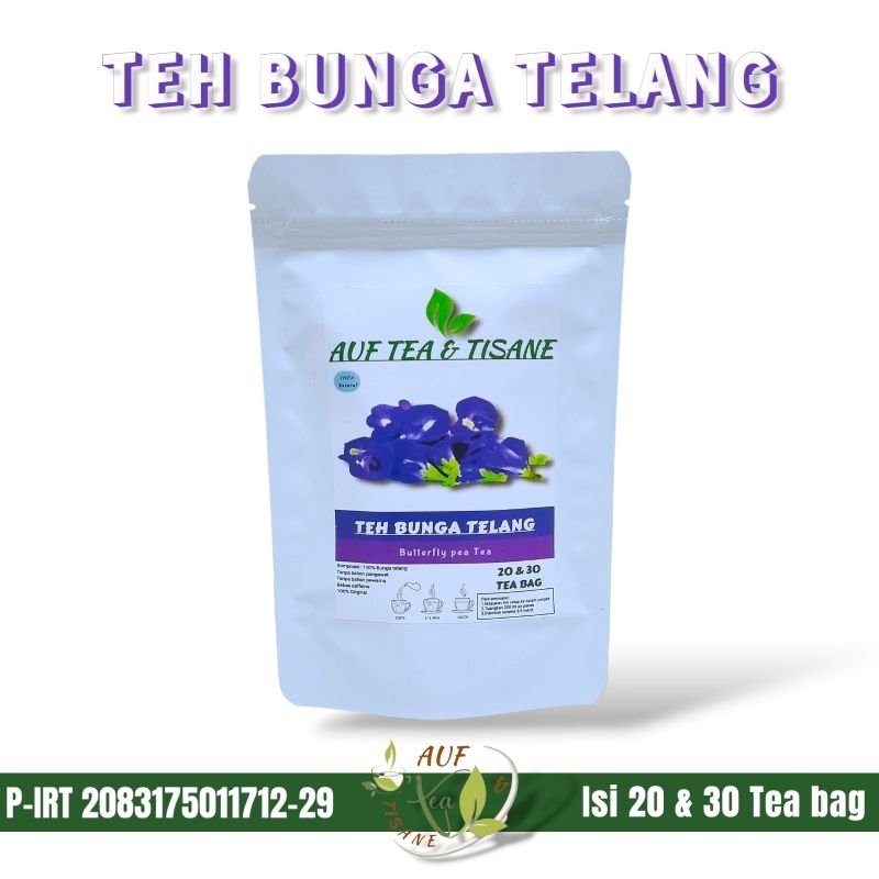 

TEH BUNGA TELANG / BUTTERFLY PEA FLOWER TEA,ISI 20 DAN 30 TEA BAG(TEH CELUP)