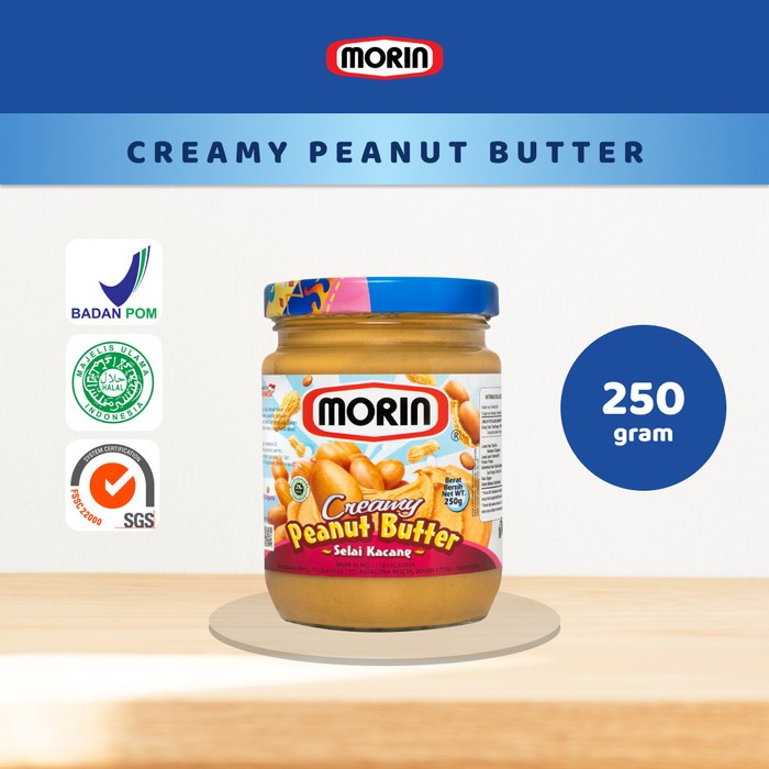 

MORIN PENUT BUTTER 250 GRAM SELAI KACANG LEZAT BERGIZI