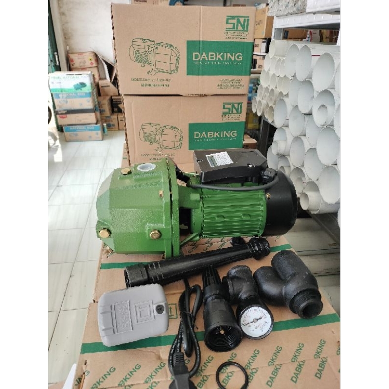 pompa air jet pump DABKING jdk 267 buat kedalaman 30 meter as stainless 304