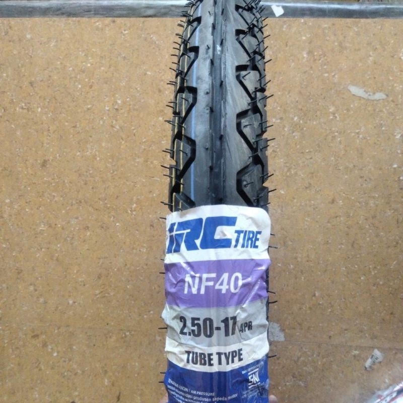 Ban Luar Dpn Depan IRC NF40 250 Ring 17 Tube Type Ban Motor IRC NF 40 Ukuran 2.50-17 Ring17 250-17 O