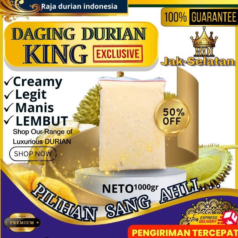 

RDI.cab Jak-selatan Daging durian MURNI/DAGING DURIAN/DAGING DURIAN PREMIUM/ no. 1 RDI