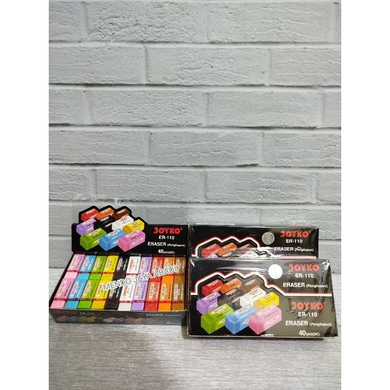 

(isi 40 pcs) penghapus pensil mini jayko ER-110 eraser / penghapus mini random