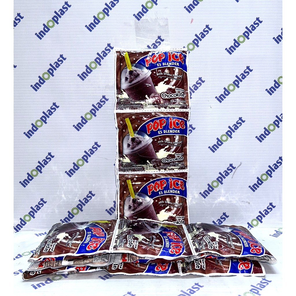 

Pop Ice Minuman Es Blender Rasa Chocolate 10 Pcs X 25 Gram