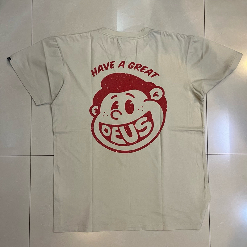 Deus Ex Machina Kaos Cream Original Krem Like New Second Bekas T-Shirt