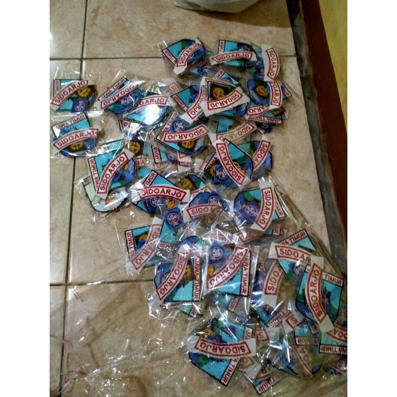 bet pramuka lengkap bordir / badge pramuka lengkap bordir