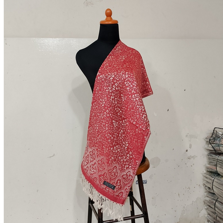 Phasmina Batik , Sutra Chasmere / Syal / Selendang / Scarf / Shawl Selempang / Fashion Muslim