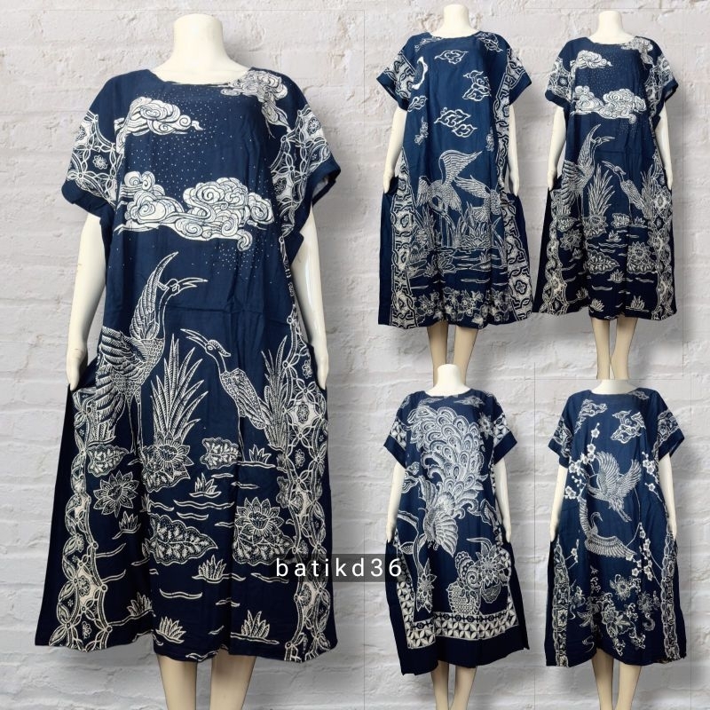 Daster solo batik kelengan murah rayon halus tebal  baju santai wanita jumbo kekinian klasik kasual 