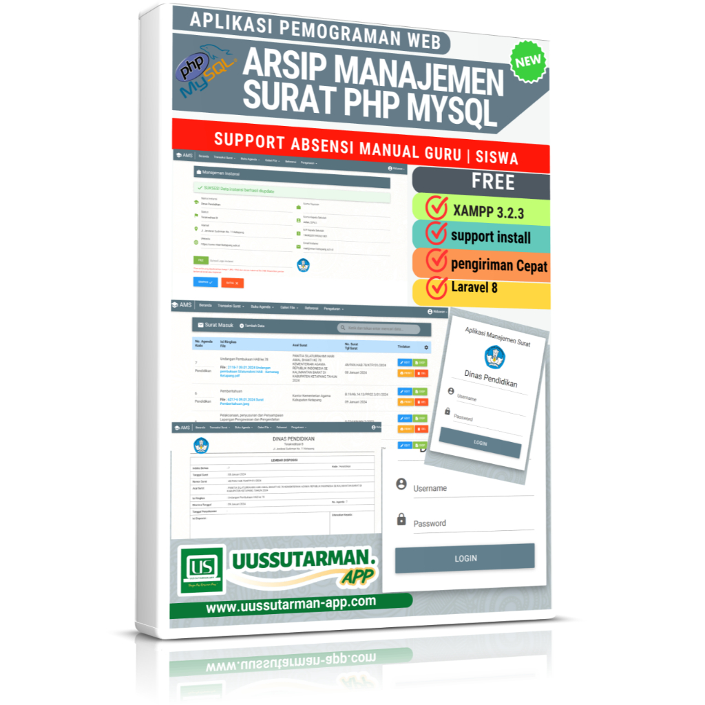 Aplikasi sederhana manajemen surat dengan PHP MySQLi