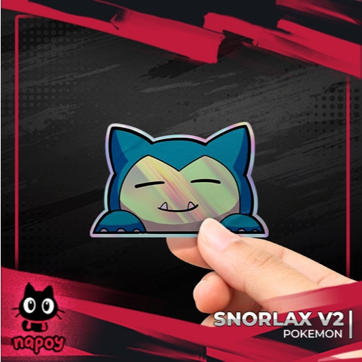 

Stiker Hologram Anime Pokemon - Snorlax V2