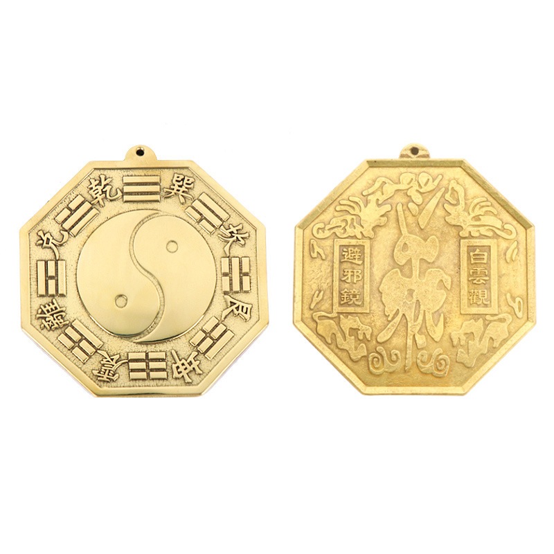 Ba Gua Patkua Cermin Stainless Cembung Cekung Fengshui Lopan Yinyang Patkua Fengshui