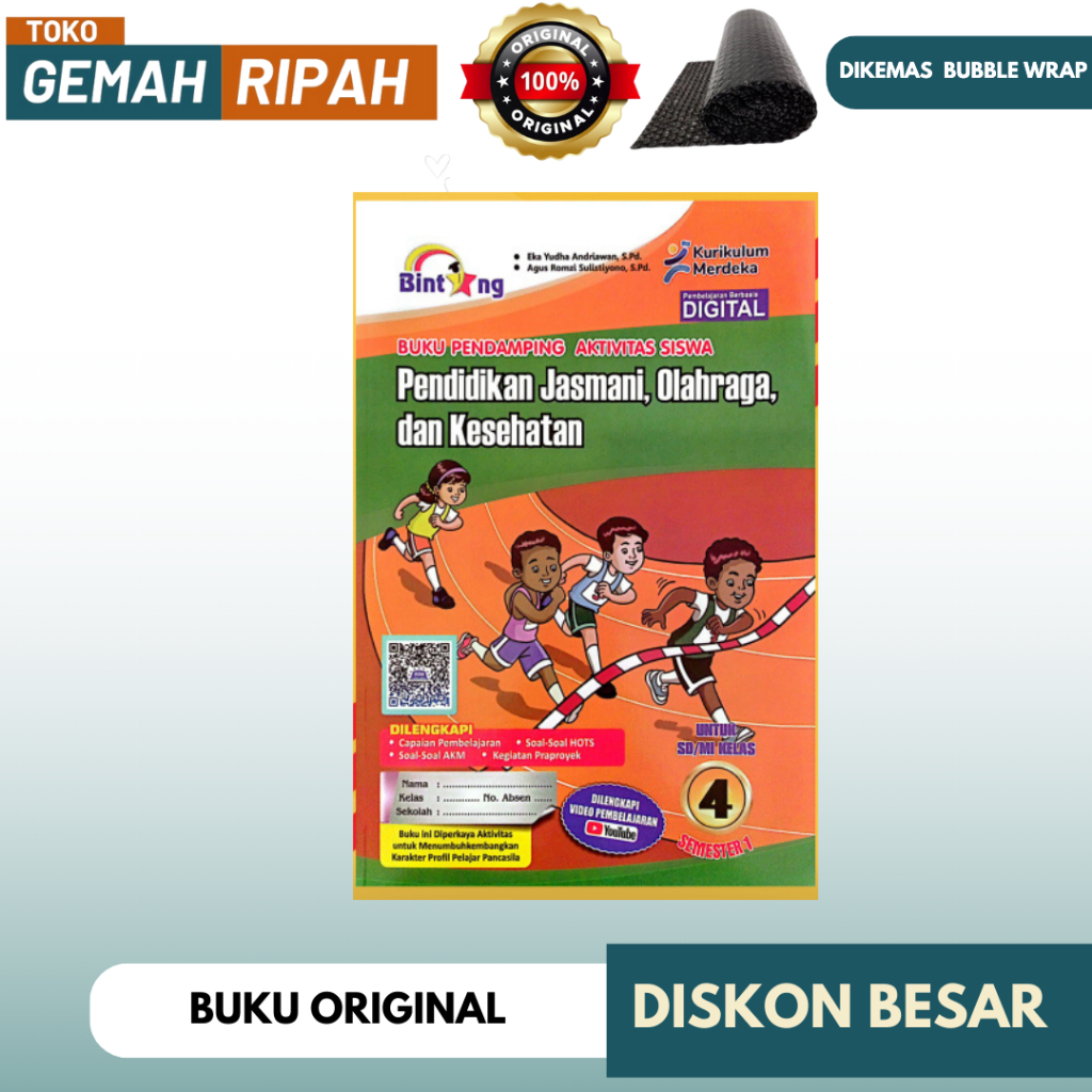PJOK PENERBIT BINTANG KELAS 4 SEMESTER 1 / PENDIDIKAN JASMANI OLAHRAGA DAN KESEHATAN PENERBIT BINTAN