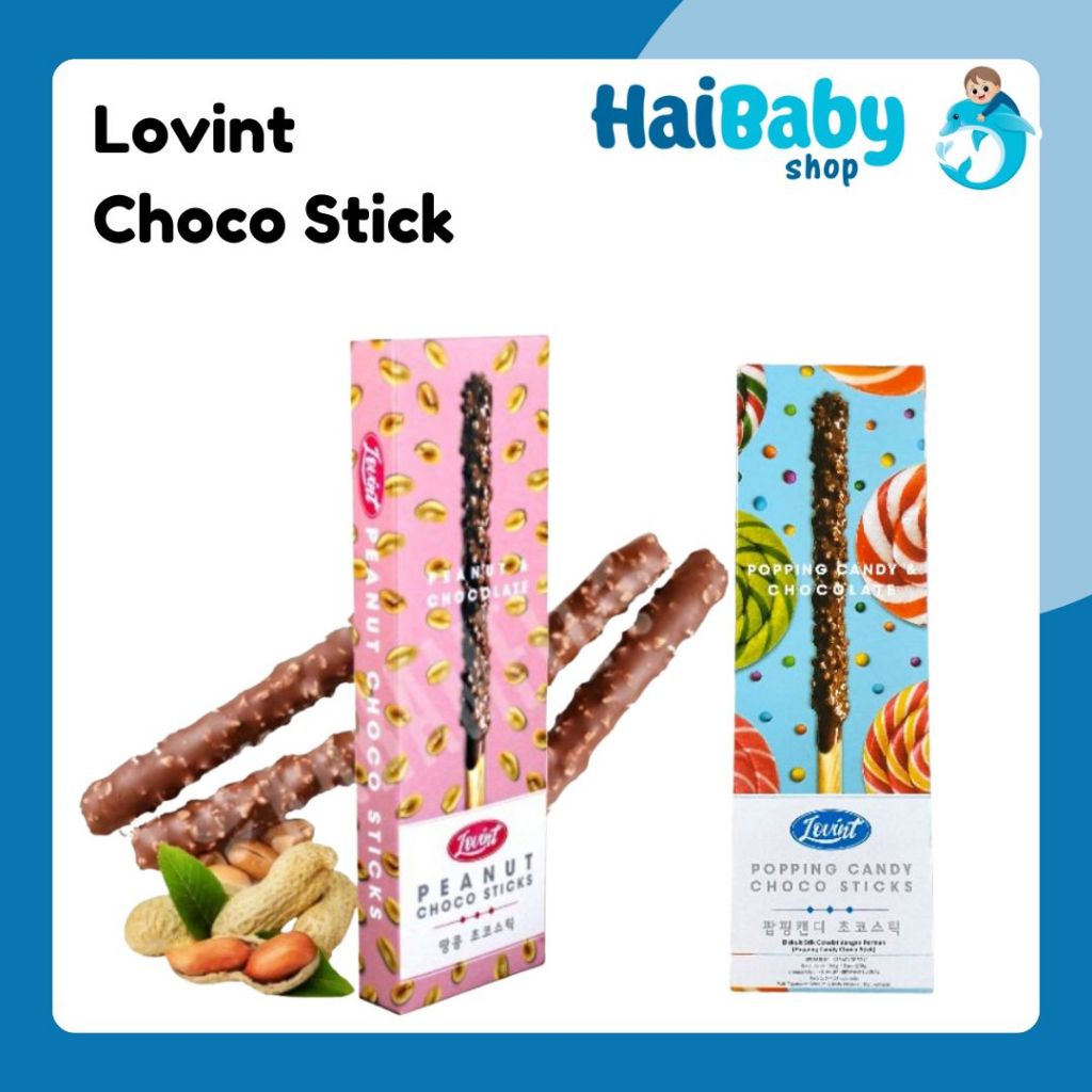 

Lovint Choco Sticks Dengan Varian Topping 54g Biskuit Stik Coklat