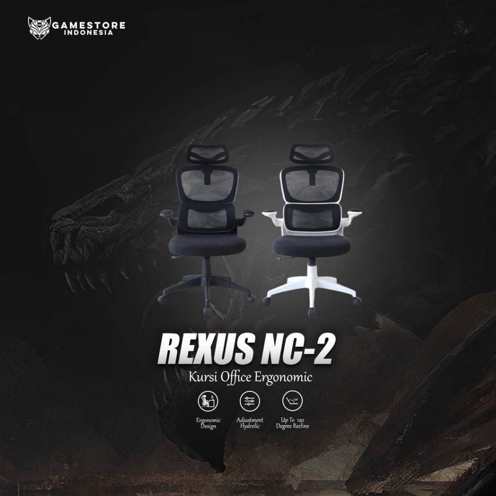 Rexus Ergonomic Office Chair Kursi Kantor NC-2 / NC2